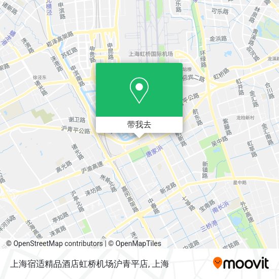 上海宿适精品酒店虹桥机场沪青平店地图
