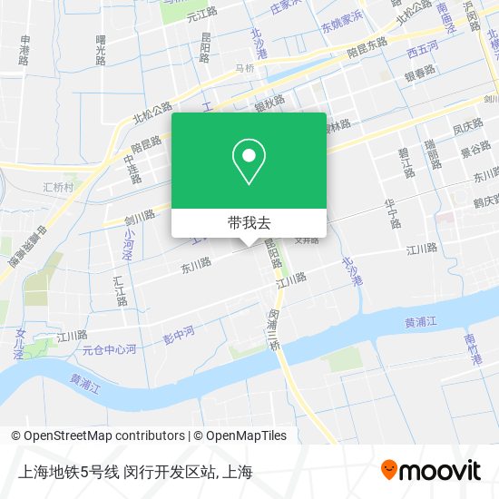 上海地铁5号线 闵行开发区站地图