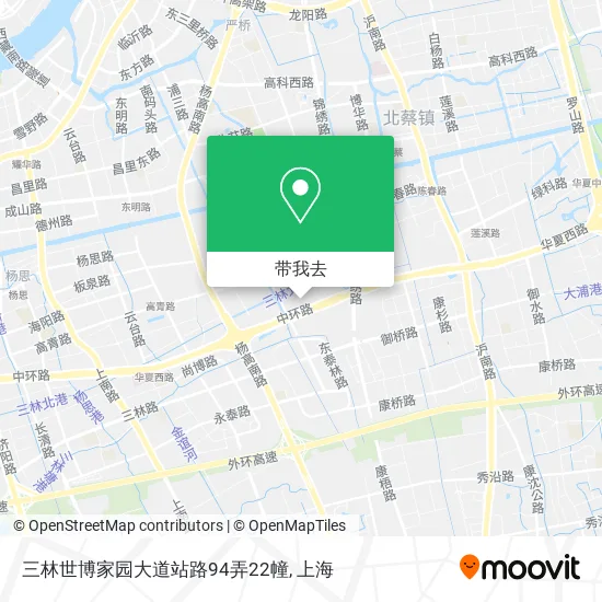 三林世博家园大道站路94弄22幢地图