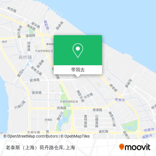 老泰斯（上海）荷丹路仓库地图