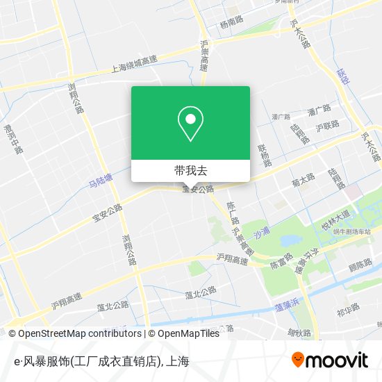 e·风暴服饰(工厂成衣直销店)地图