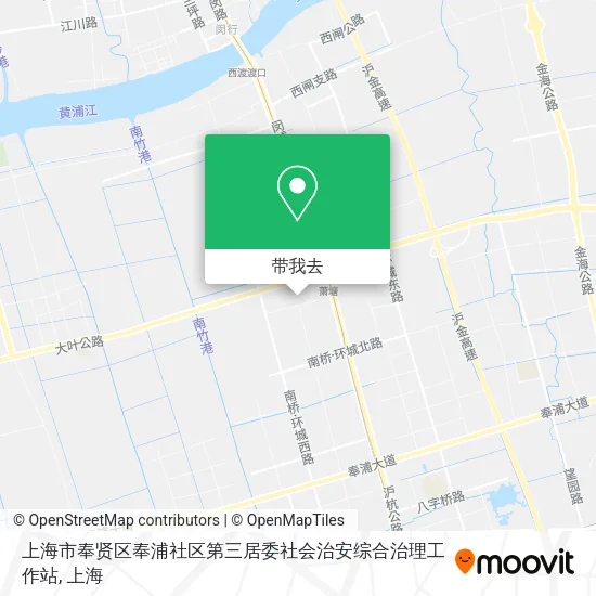 上海市奉贤区奉浦社区第三居委社会治安综合治理工作站地图
