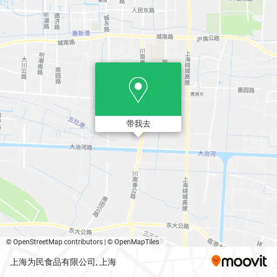 上海为民食品有限公司地图
