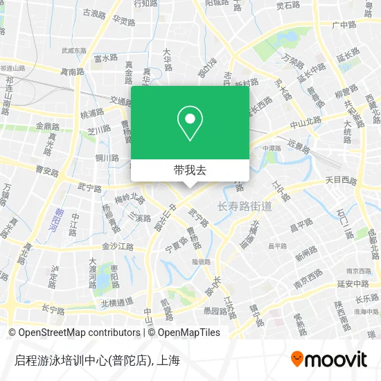 启程游泳培训中心(普陀店)地图