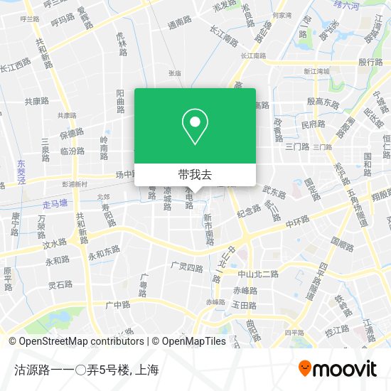 沽源路一一〇弄5号楼地图