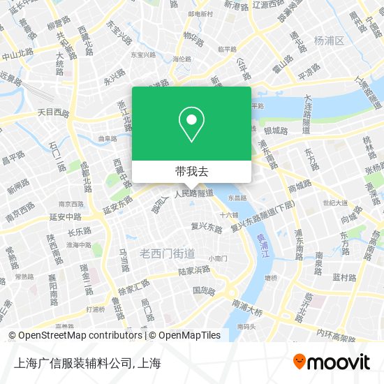 上海广信服装辅料公司地图