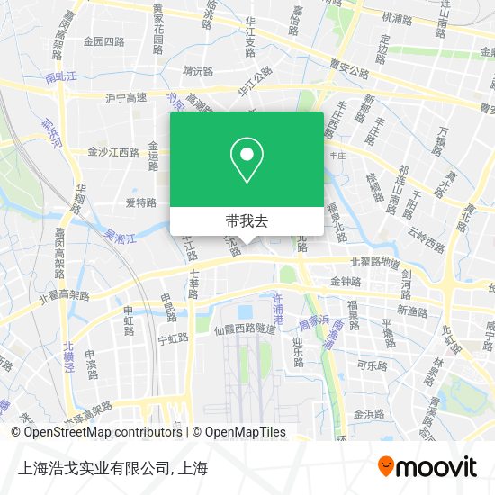 上海浩戈实业有限公司地图