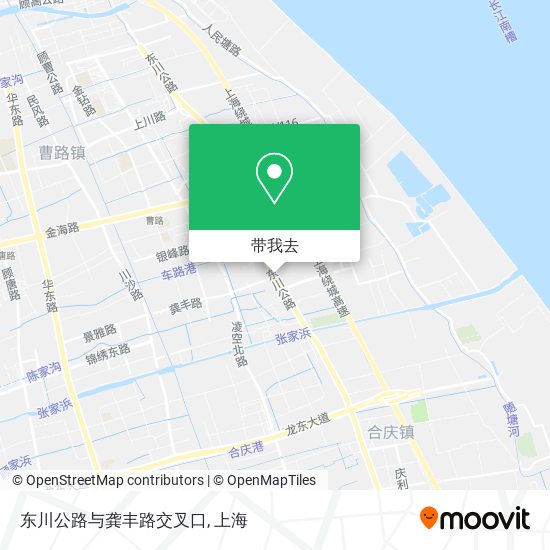 东川公路与龚丰路交叉口地图