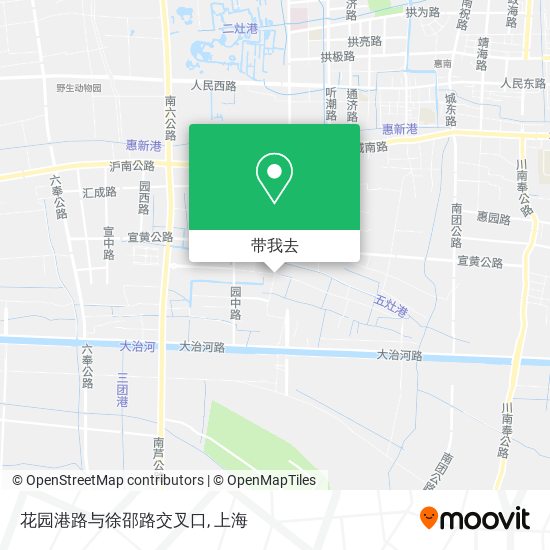 花园港路与徐邵路交叉口地图