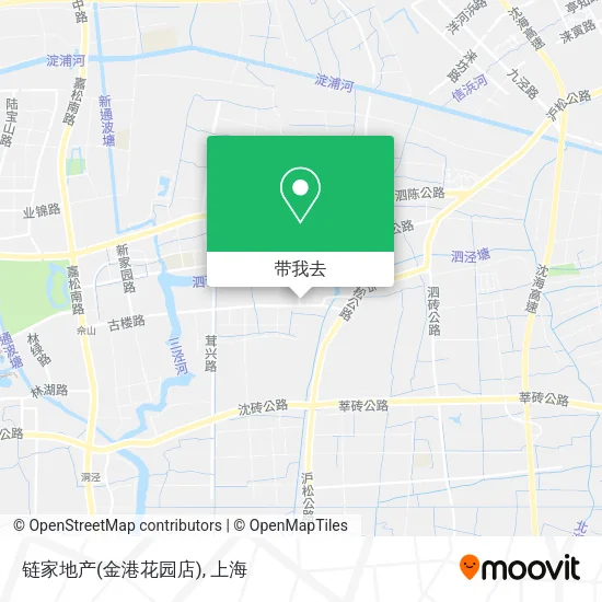链家地产(金港花园店)地图
