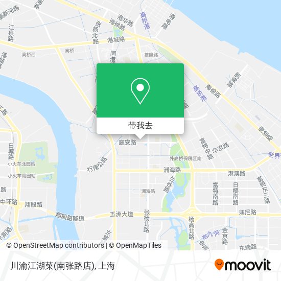 川渝江湖菜(南张路店)地图