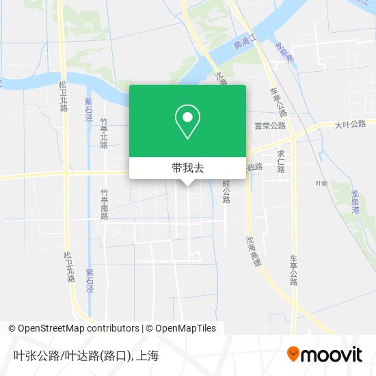 叶张公路/叶达路(路口)地图
