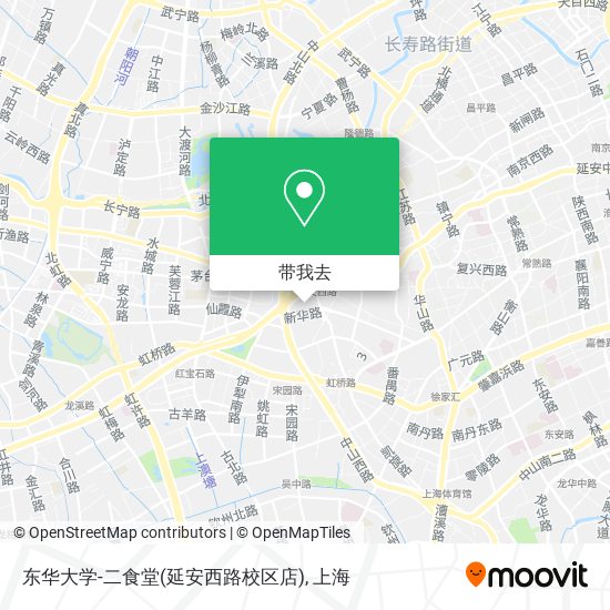 东华大学-二食堂(延安西路校区店)地图