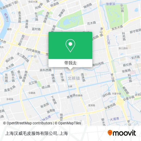 上海汉威毛皮服饰有限公司地图