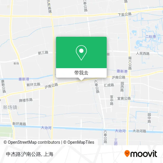 申杰路沪南公路地图