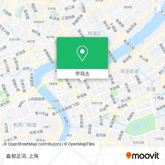 鑫都足浴地图