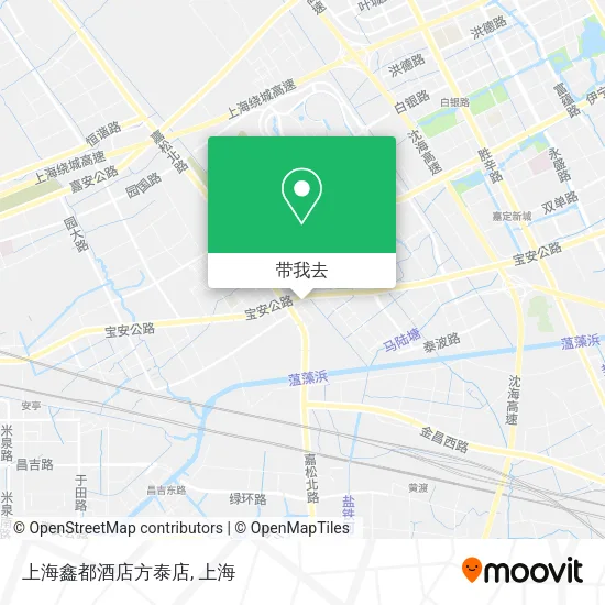 上海鑫都酒店方泰店地图
