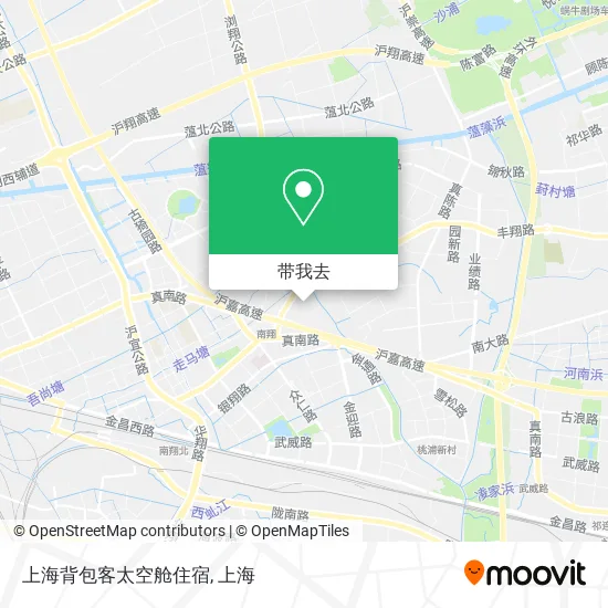 上海背包客太空舱住宿地图