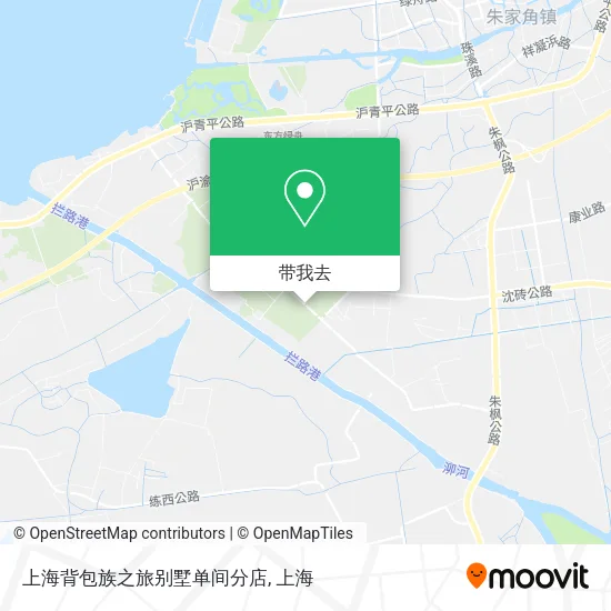 上海背包族之旅别墅单间分店地图