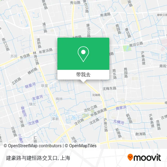 建豪路与建恒路交叉口地图