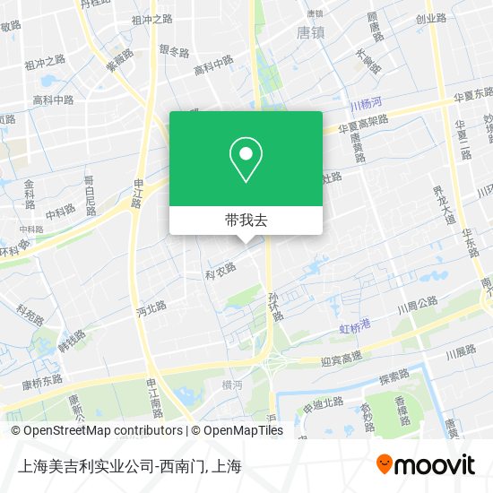 上海美吉利实业公司-西南门地图