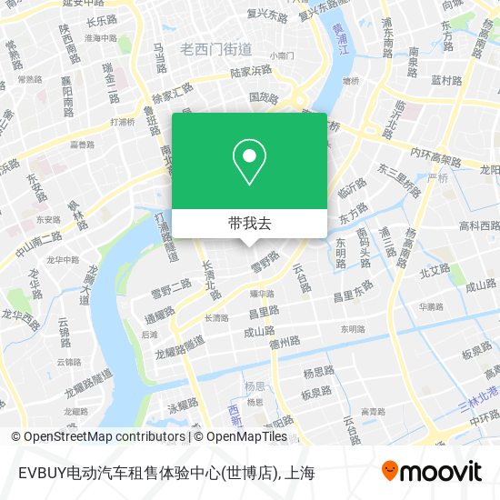 EVBUY电动汽车租售体验中心(世博店)地图