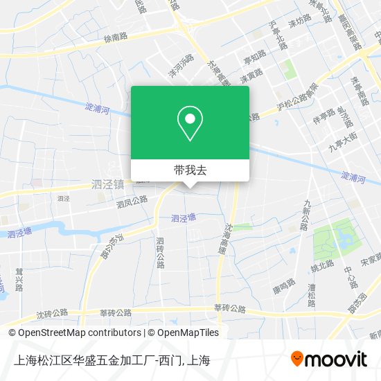 上海松江区华盛五金加工厂-西门地图
