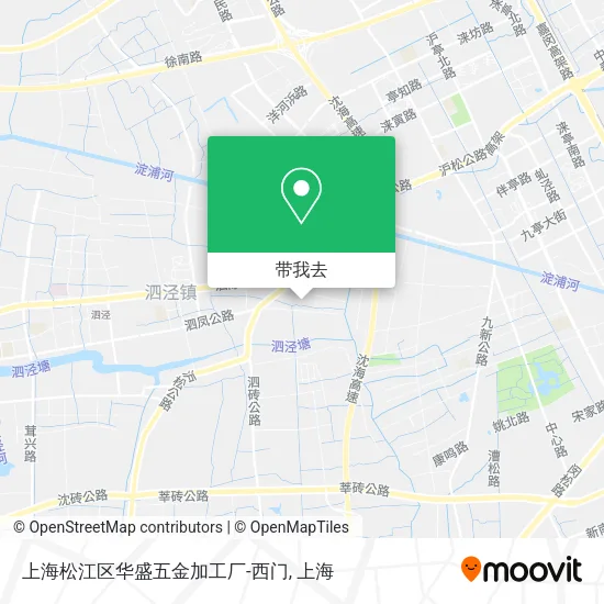 上海松江区华盛五金加工厂-西门地图