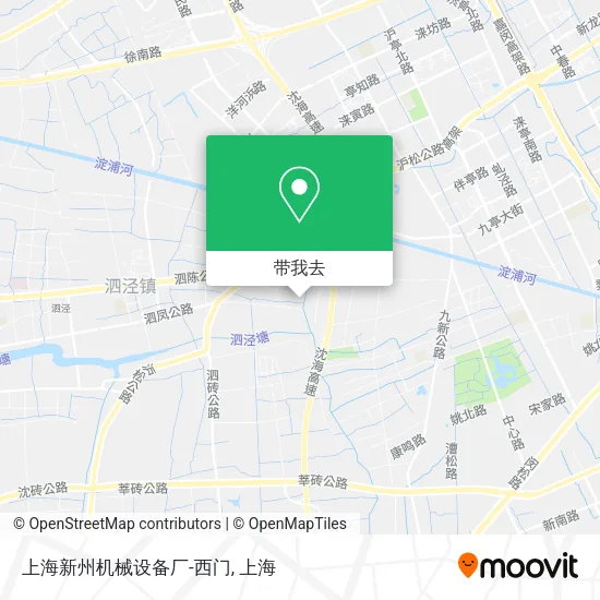 上海新州机械设备厂-西门地图