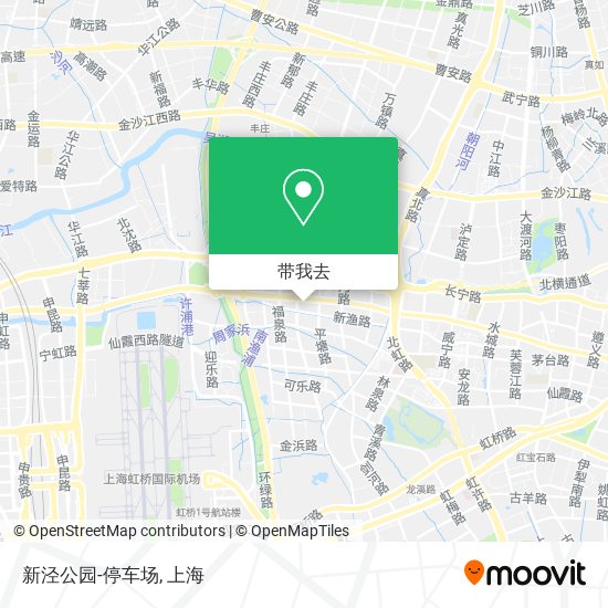新泾公园-停车场地图