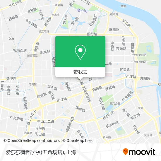 爱莎莎舞蹈学校(五角场店)地图