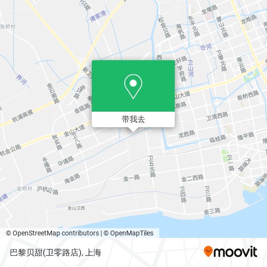 巴黎贝甜(卫零路店)地图