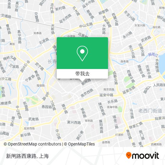新闸路西康路地图