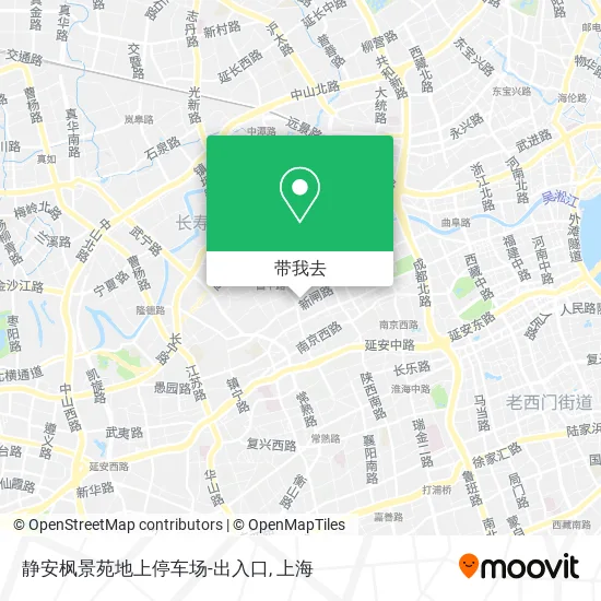 静安枫景苑地上停车场-出入口地图