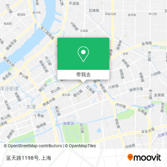 蓝天路1198号地图