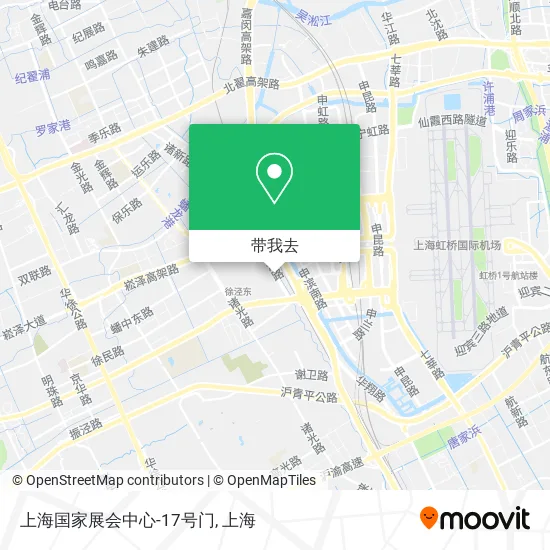 上海国家展会中心-17号门地图