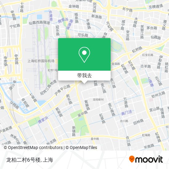 龙柏二村6号楼地图