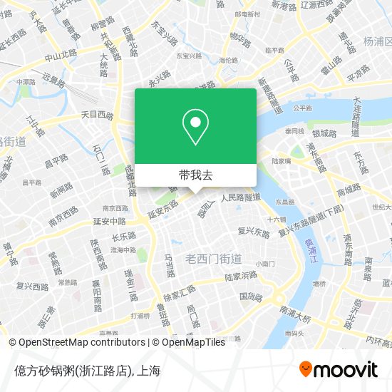 億方砂锅粥(浙江路店)地图