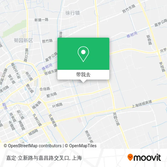 嘉定·立新路与嘉昌路交叉口地图