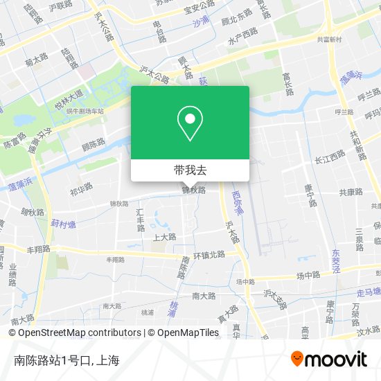 南陈路站1号口地图