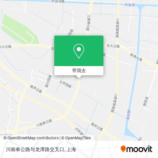 川南奉公路与龙潭路交叉口地图