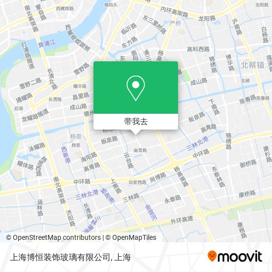 上海博恒装饰玻璃有限公司地图