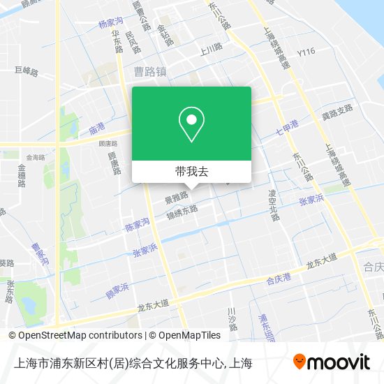 上海市浦东新区村(居)综合文化服务中心地图