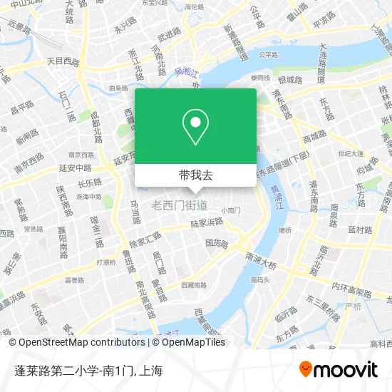 蓬莱路第二小学-南1门地图