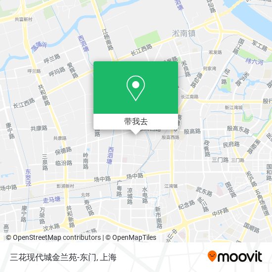 三花现代城金兰苑-东门地图