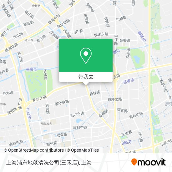 上海浦东地毯清洗公司(三禾店)地图
