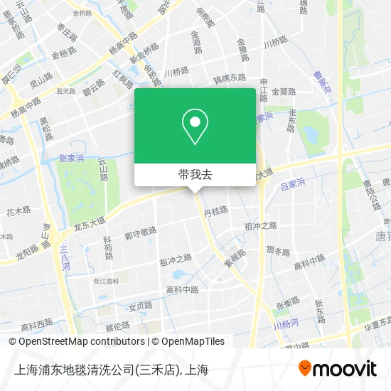 上海浦东地毯清洗公司(三禾店)地图