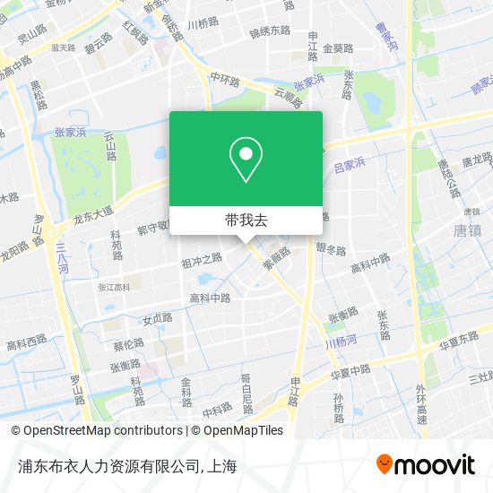 浦东布衣人力资源有限公司地图