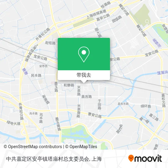 中共嘉定区安亭镇塔庙村总支委员会地图