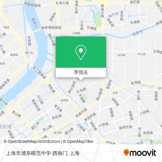 上海市浦东模范中学-西南门地图